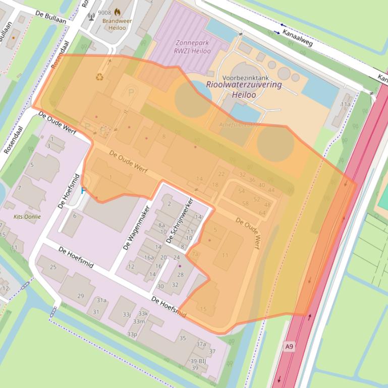 Kaart van postcodegebied 1851PW.