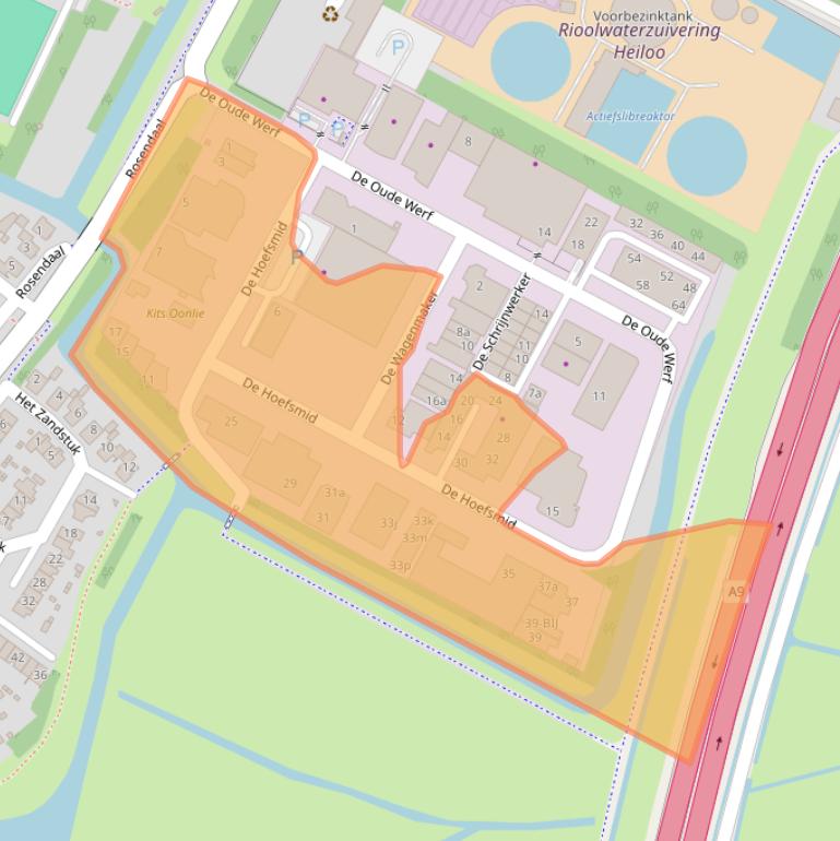 Kaart van postcodegebied 1851PZ.