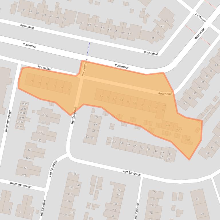 Kaart van postcodegebied 1851RM.