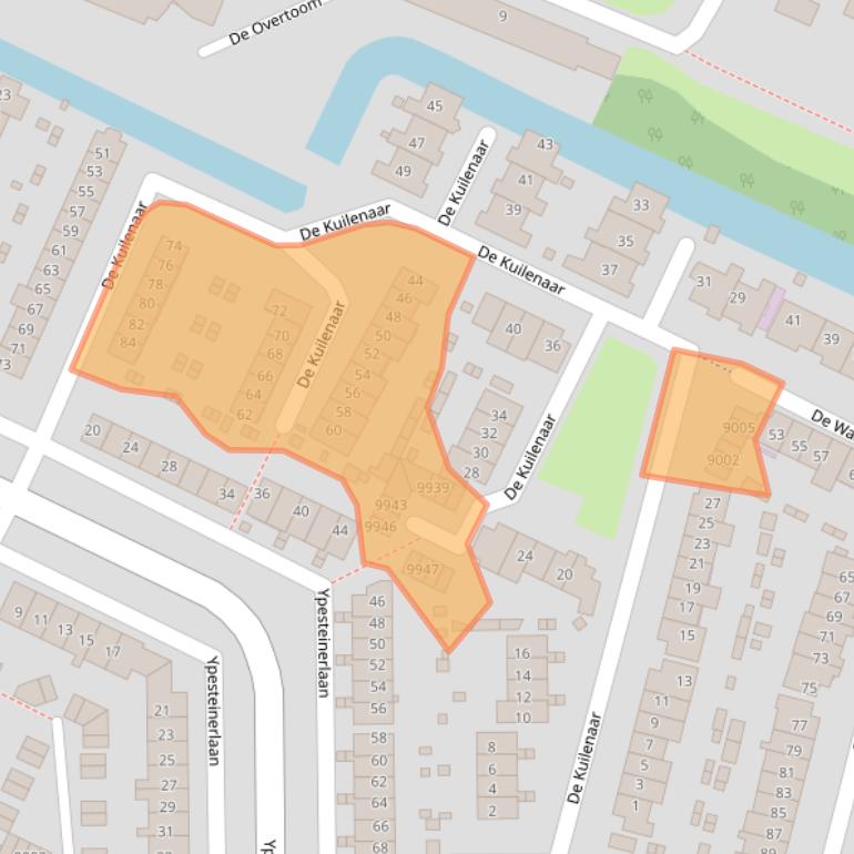 Kaart van postcodegebied 1851RZ.