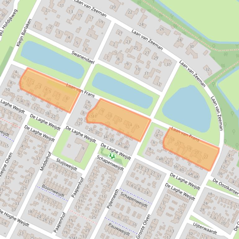 Kaart van postcodegebied 1851SH.