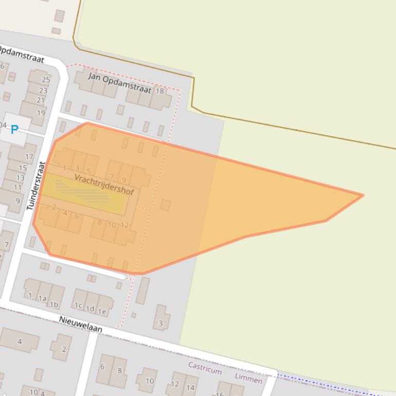 Kaart van postcodegebied 1851TZ.