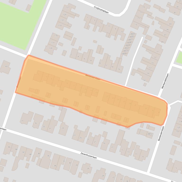 Kaart van postcodegebied 1851VK.