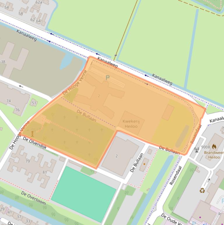 Kaart van postcodegebied 1851VV.