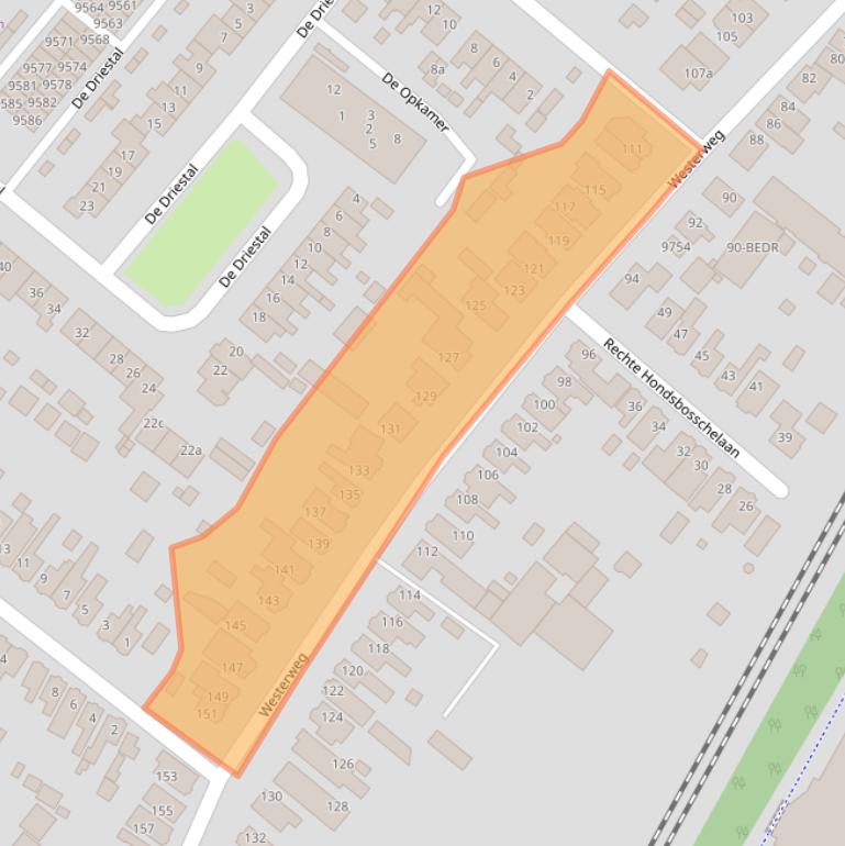 Kaart van postcodegebied 1852AC.