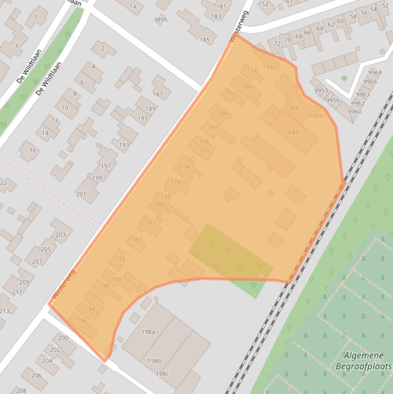 Kaart van postcodegebied 1852AN.