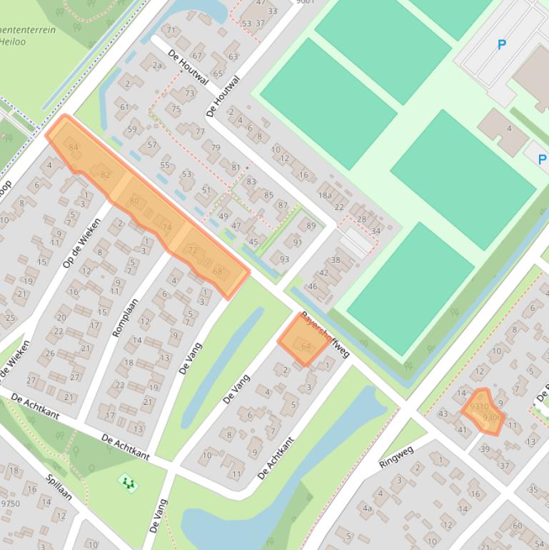 Kaart van postcodegebied 1852BD.