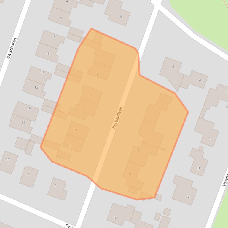 Kaart van postcodegebied 1852BK.