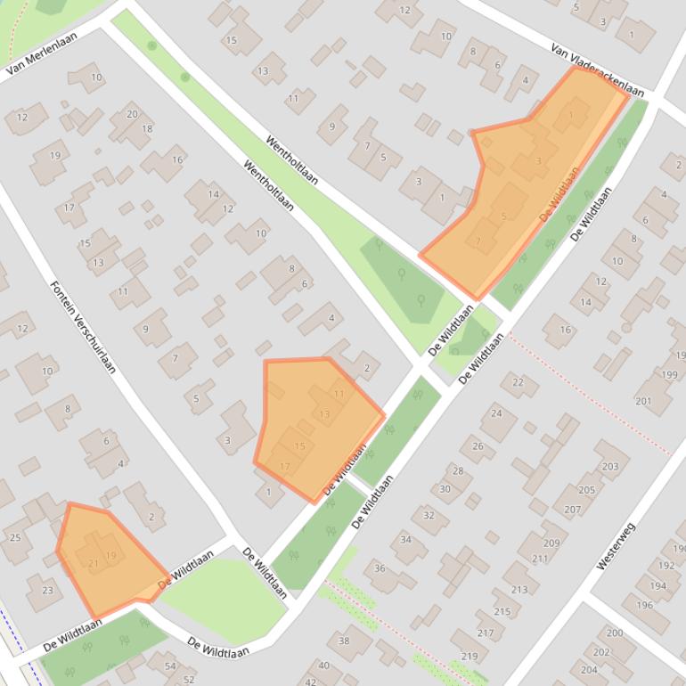 Kaart van postcodegebied 1852CJ.