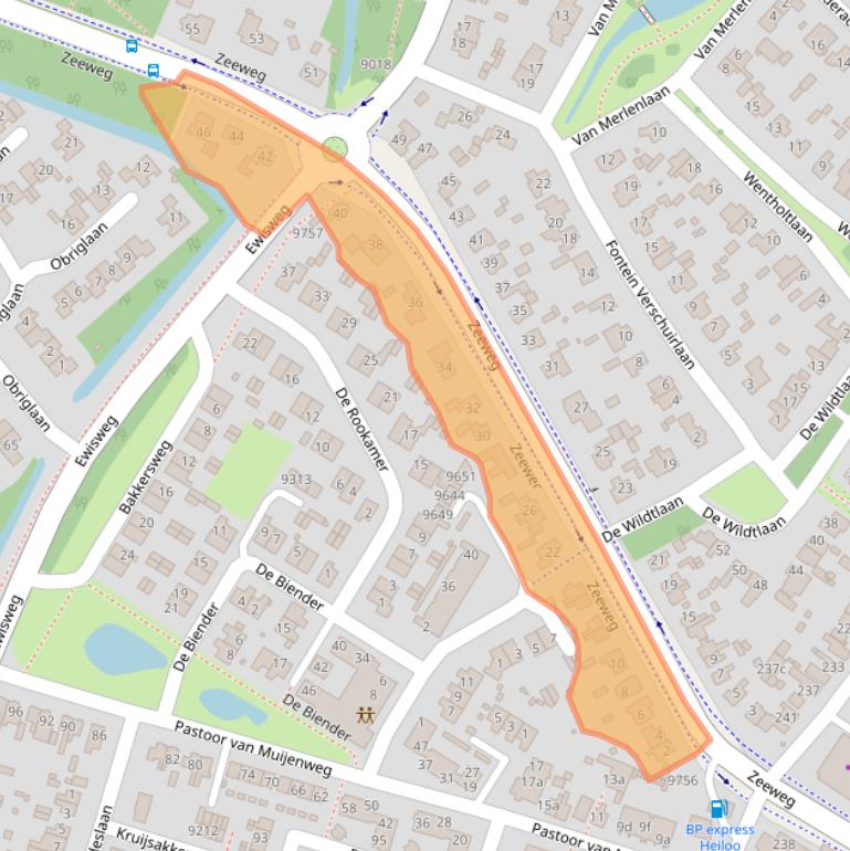 Kaart van postcodegebied 1852CR.