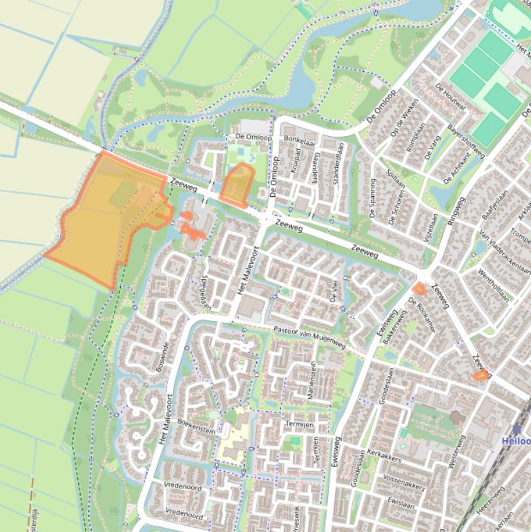 Kaart van postcodegebied 1852CZ.