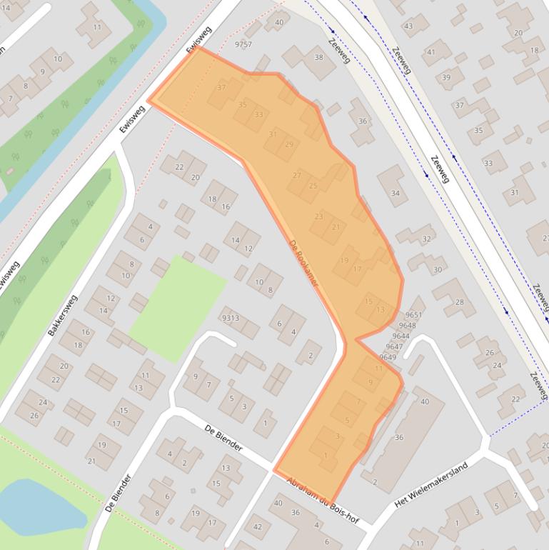 Kaart van postcodegebied 1852EB.