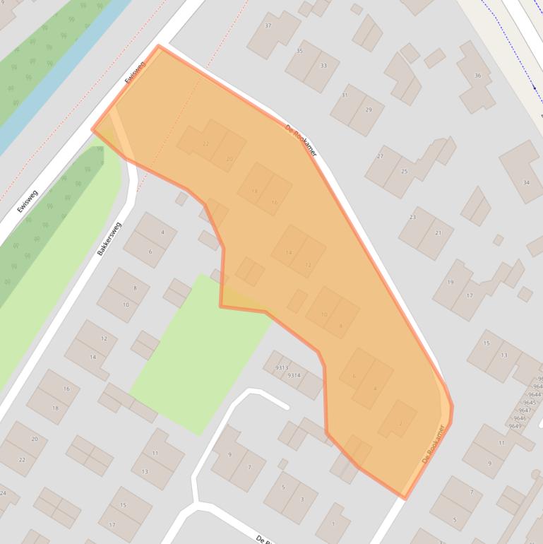 Kaart van postcodegebied 1852EC.