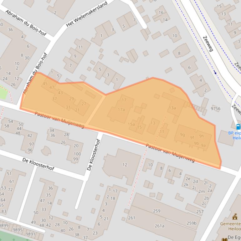 Kaart van postcodegebied 1852EG.