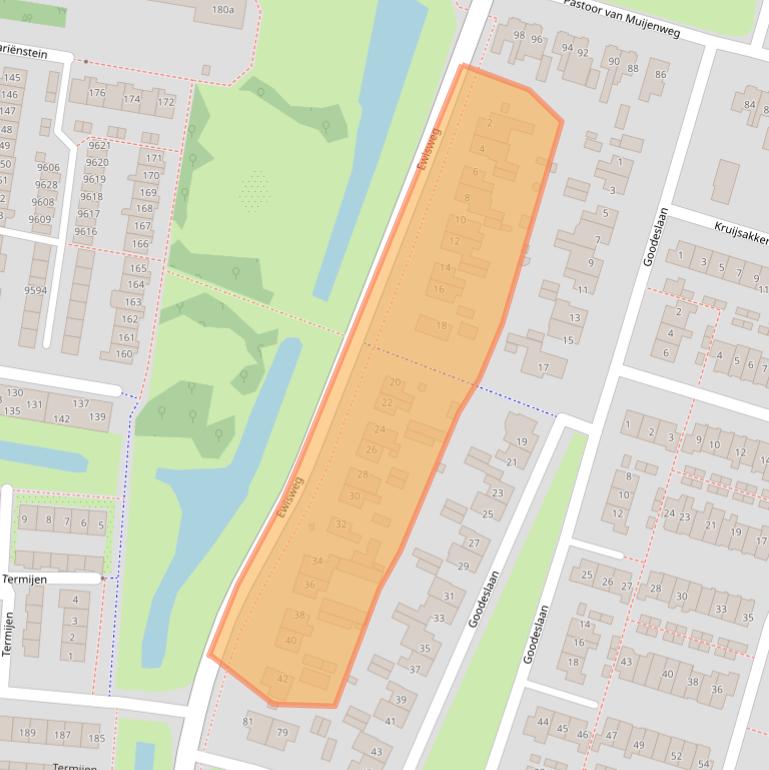 Kaart van postcodegebied 1852EK.