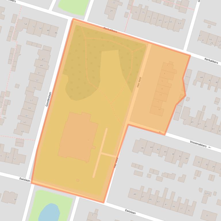 Kaart van postcodegebied 1852GG.