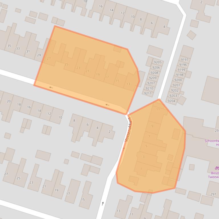 Kaart van postcodegebied 1852GH.