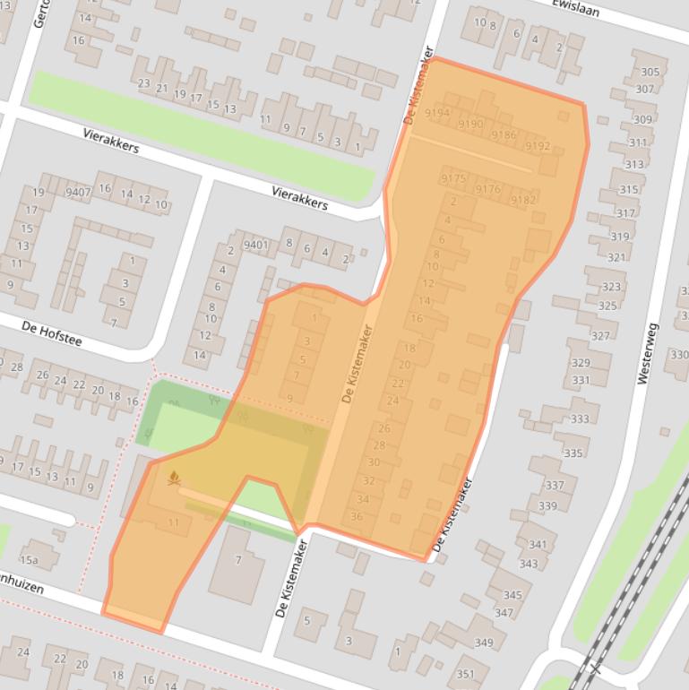 Kaart van postcodegebied 1852GW.
