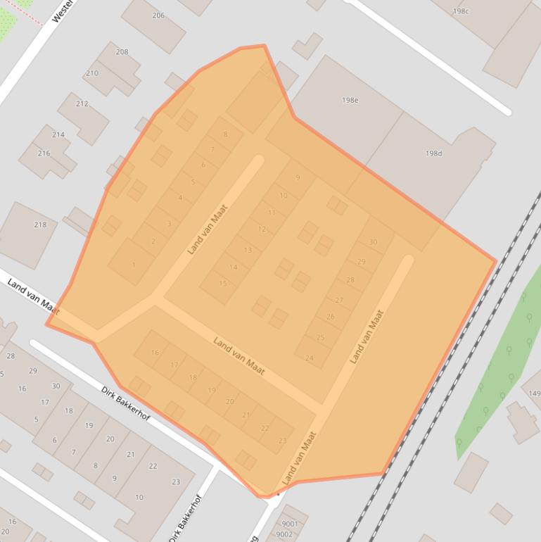 Kaart van postcodegebied 1852HP.