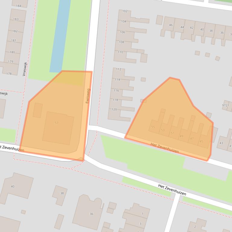Kaart van postcodegebied 1852JB.