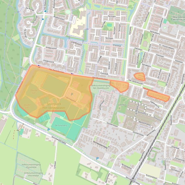 Kaart van postcodegebied 1852JC.