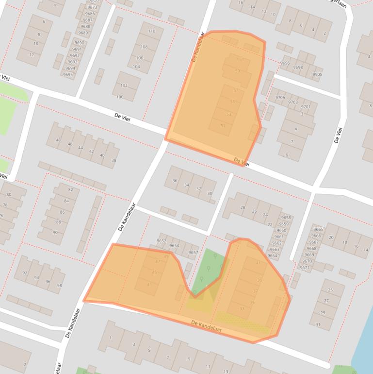Kaart van postcodegebied 1852KH.