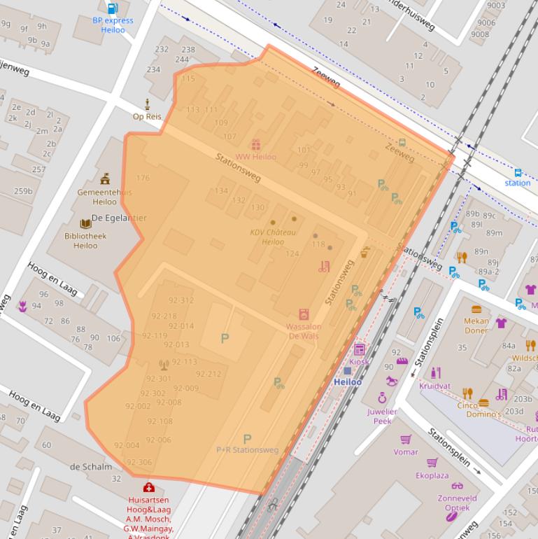 Kaart van postcodegebied 1852LN.