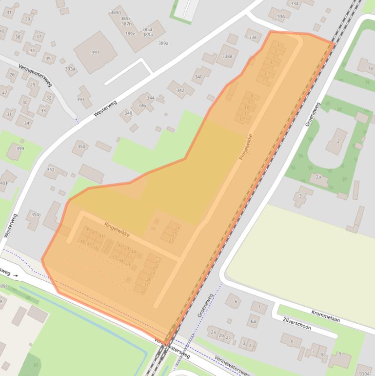 Kaart van postcodegebied 1852PN.