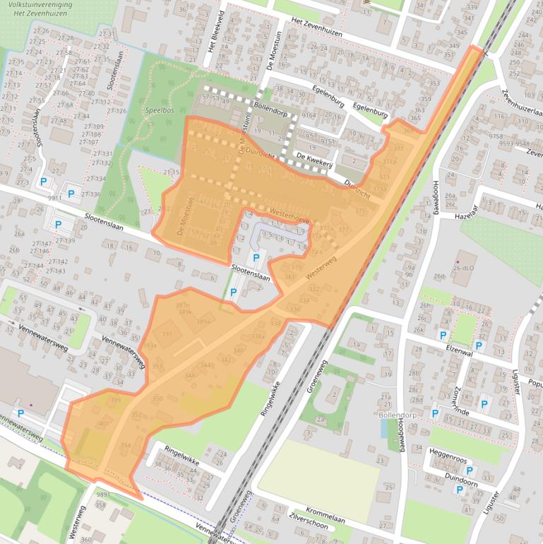 Kaart van postcodegebied 1852PR.