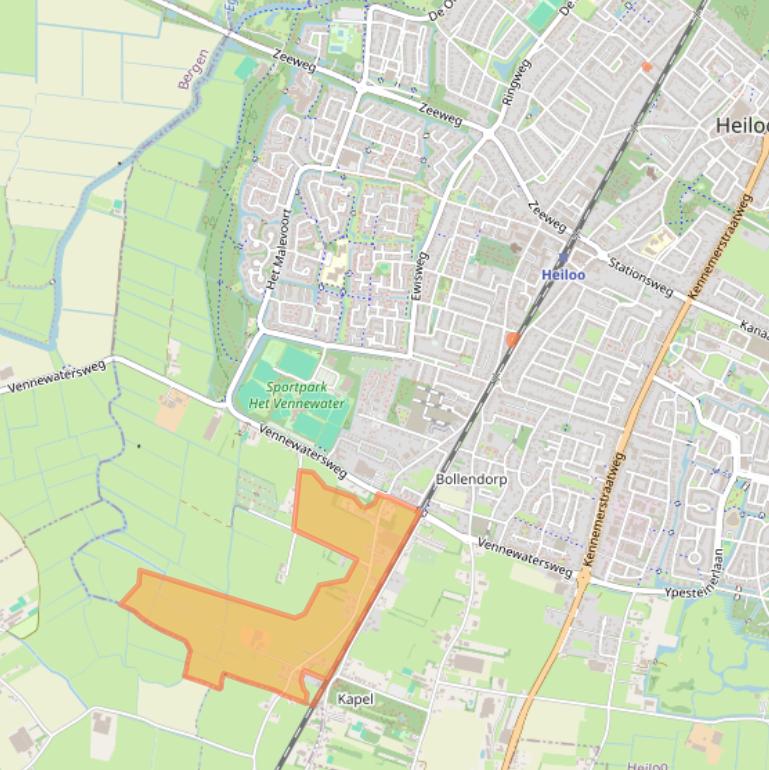 Kaart van postcodegebied 1852PS.