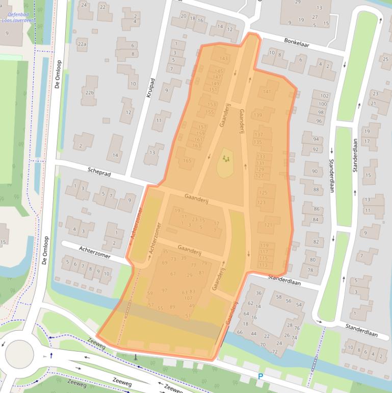 Kaart van postcodegebied 1852RV.