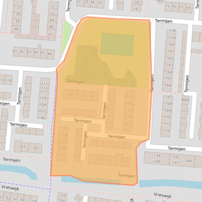Kaart van postcodegebied 1852TH.