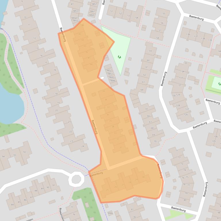 Kaart van postcodegebied 1852TR.