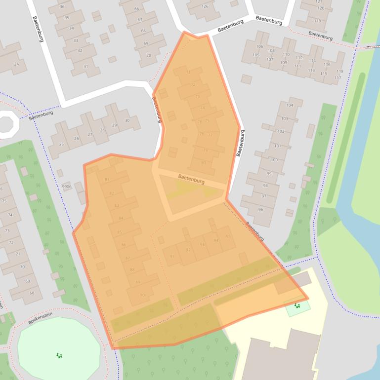 Kaart van postcodegebied 1852TT.