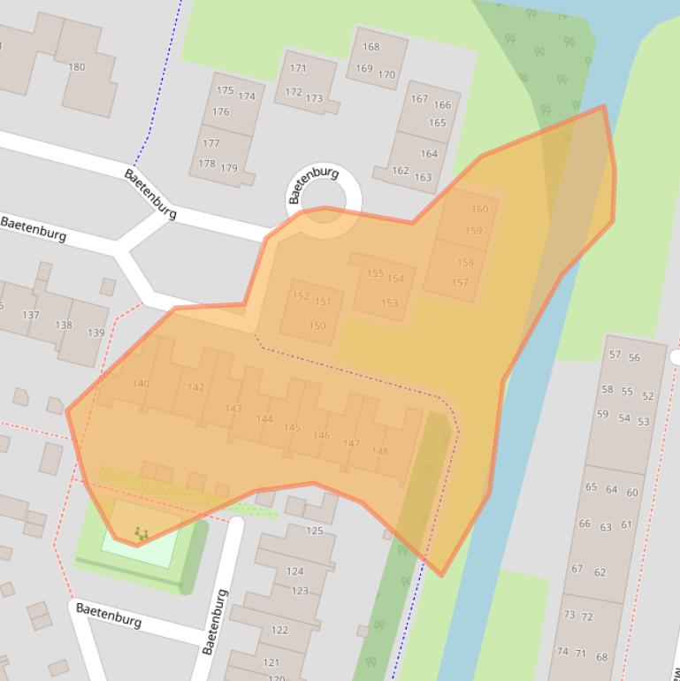 Kaart van postcodegebied 1852TX.