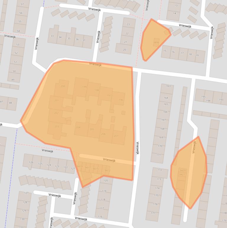 Kaart van postcodegebied 1852VM.