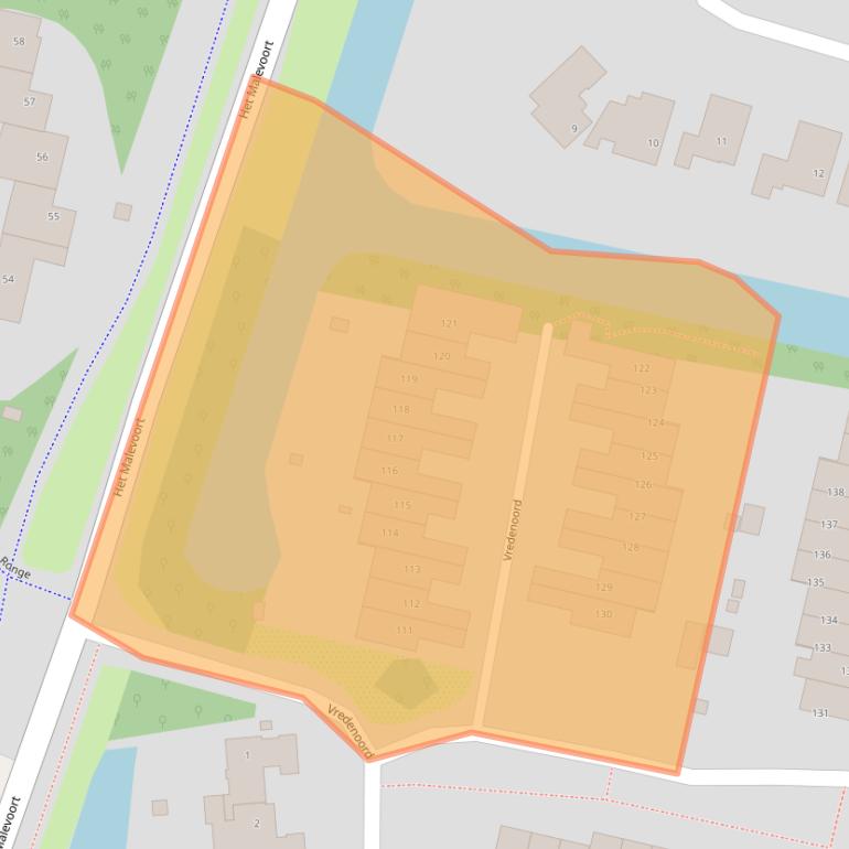 Kaart van postcodegebied 1852WK.