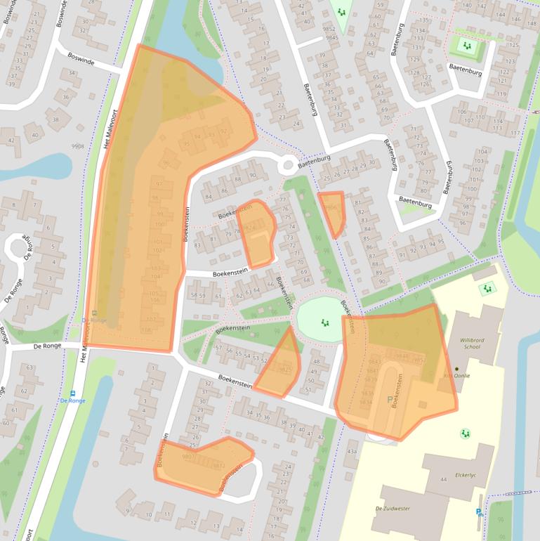 Kaart van postcodegebied 1852WX.