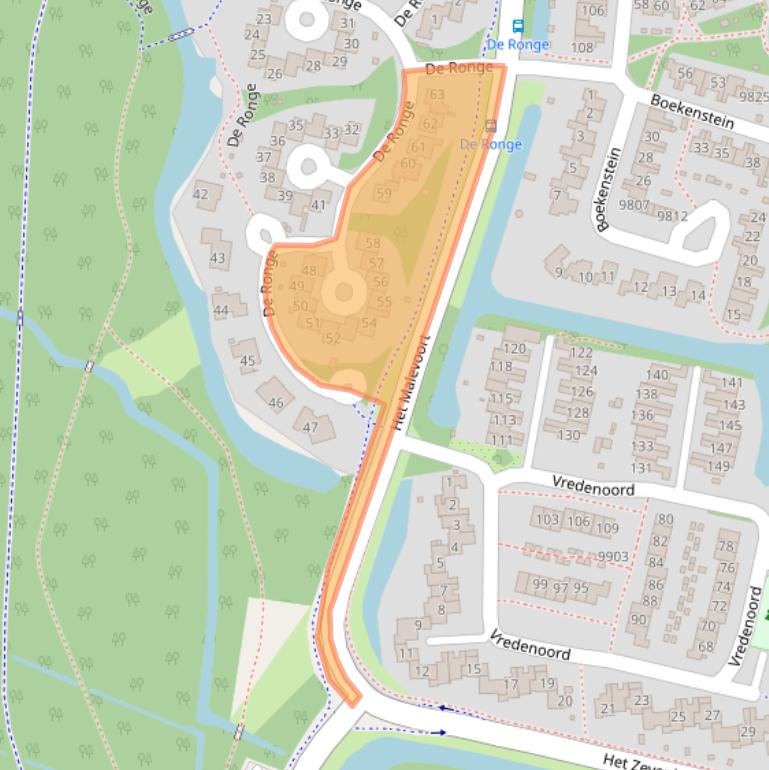 Kaart van postcodegebied 1852XD.