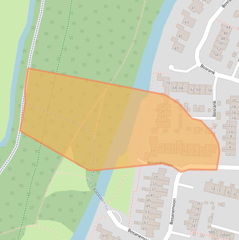 Kaart van postcodegebied 1852XM.