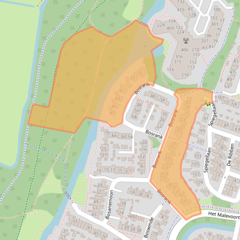 Kaart van postcodegebied 1852XS.