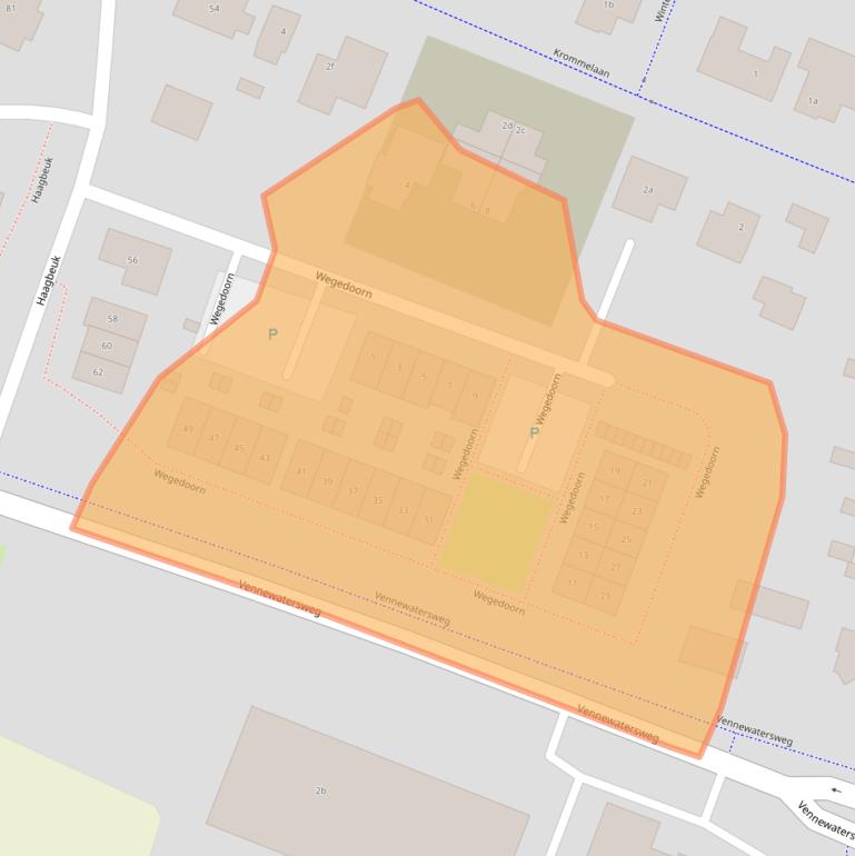 Kaart van postcodegebied 1853AE.