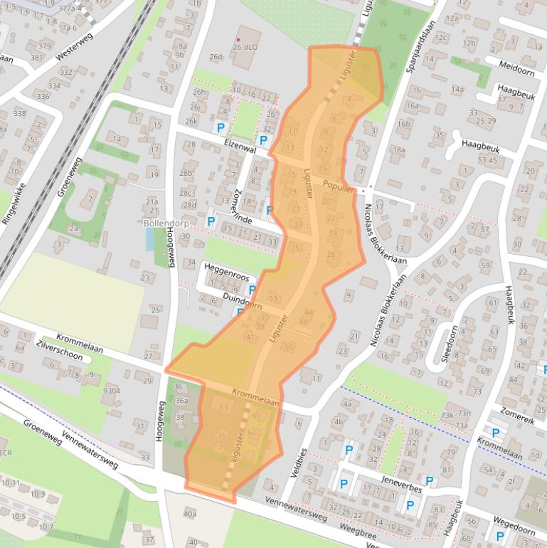 Kaart van postcodegebied 1853AL.