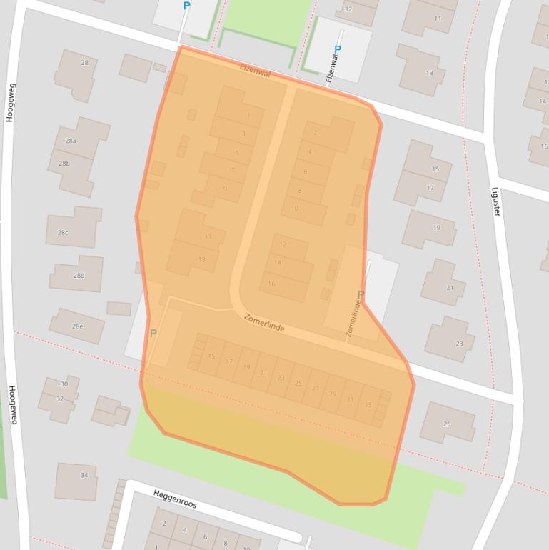 Kaart van postcodegebied 1853AM.