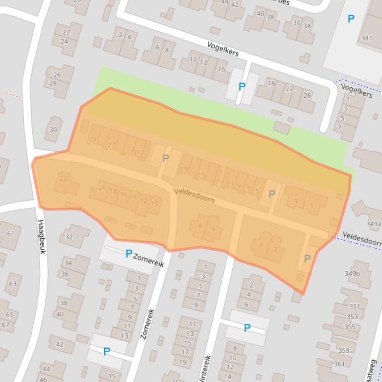 Kaart van postcodegebied 1853AR.