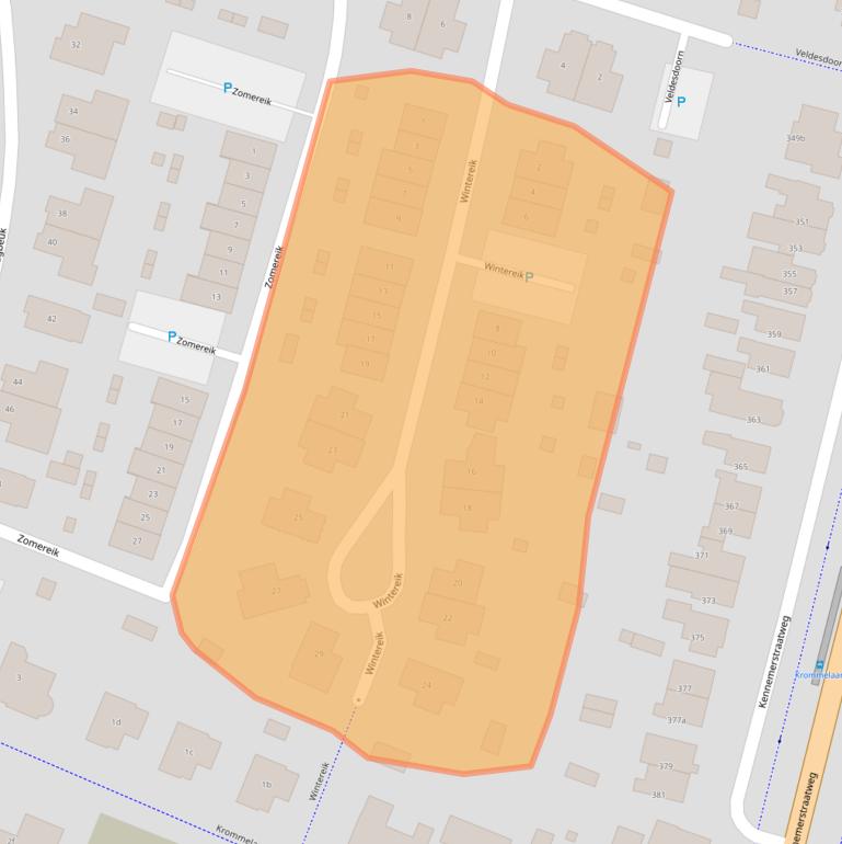 Kaart van postcodegebied 1853AT.