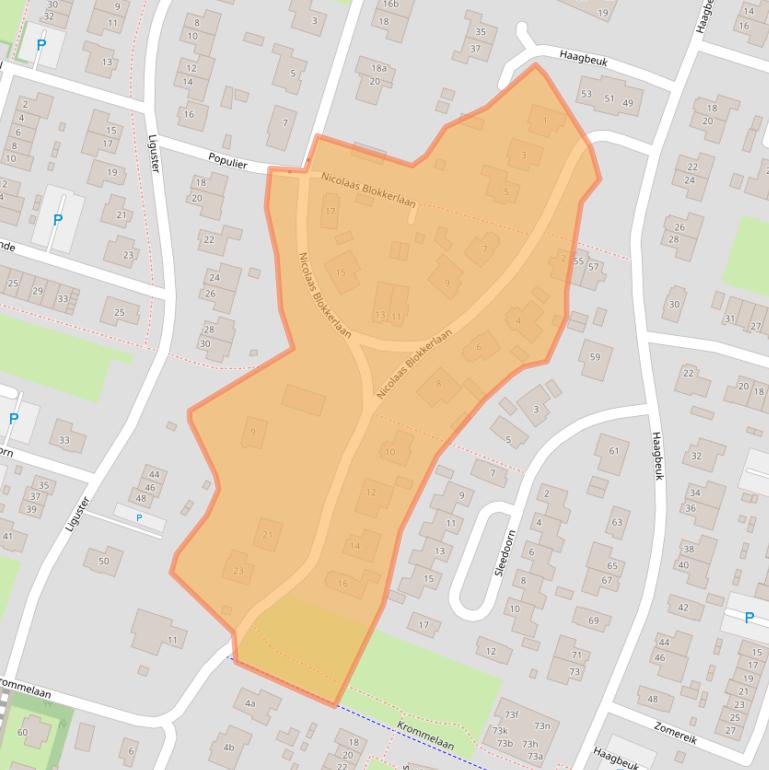 Kaart van postcodegebied 1853AX.