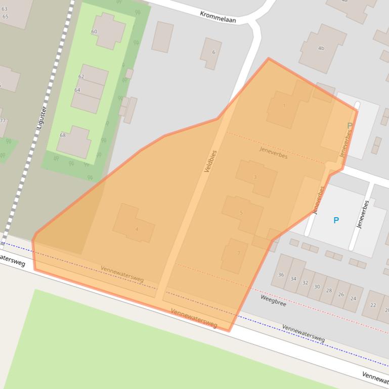 Kaart van postcodegebied 1853AZ.