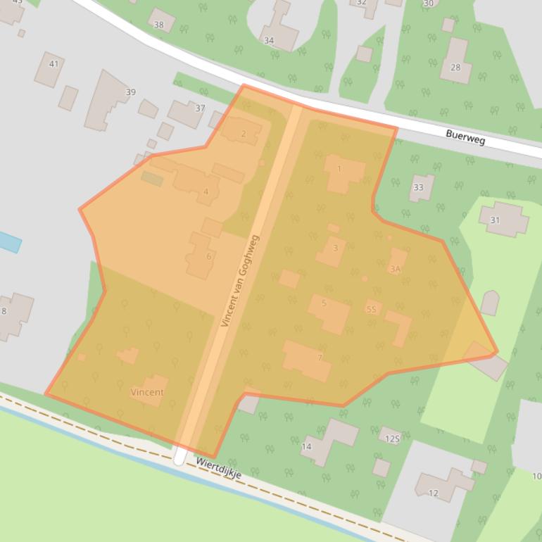 Kaart van postcodegebied 1861CD.