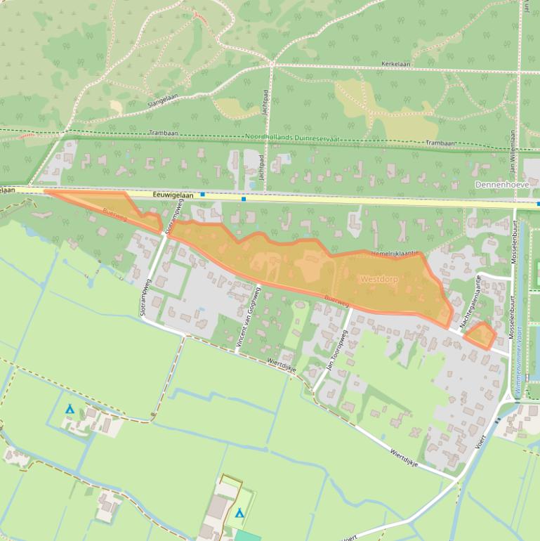 Kaart van postcodegebied 1861CJ.